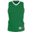 Custom Mens Single Ply Basketball Jersey Kelly/ White