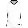 Custom Mens Single Ply Basketball Jersey White/ Black