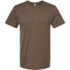 Custom Mens Premium Cotton Blend T-Shirt Brown Heather