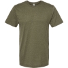 Custom Mens Premium Cotton Blend T-Shirt Olive Heather