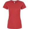 Custom Womens Premium Cotton Blend T-Shirt Red Heather