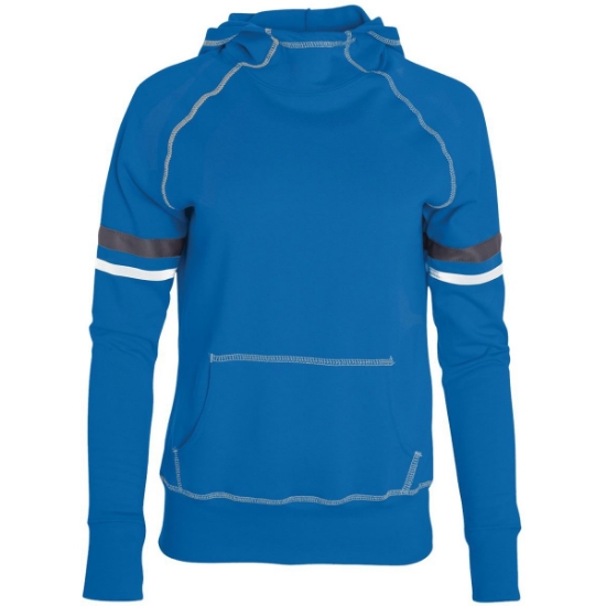 Custom Girls Spry Hooded Sweatshirt Royal/ White/ Graphite