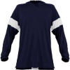 Custom Unisex Contender Long Sleeve Shooter Shirt Navy/ White