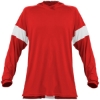 Custom Unisex Contender Long Sleeve Shooter Shirt Red/ White