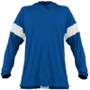 Custom Unisex Contender Long Sleeve Shooter Shirt Royal/ White