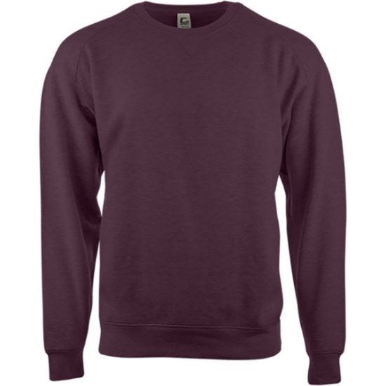 Custom Mens Crewneck Sweatshirt Maroon