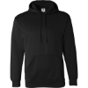 Custom Mens Wicking Fleece Hooded Sweatshirt Black