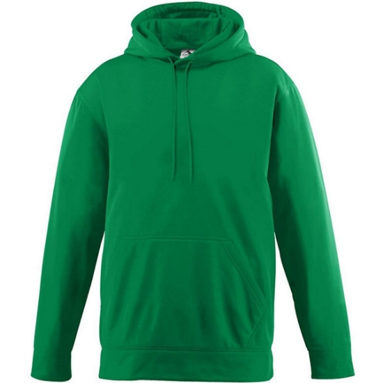 Custom Mens Wicking Fleece Hooded Sweatshirt Kelly