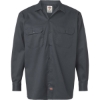 Custom Mens Long Sleeve Work Shirt Charcoal