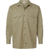 Custom Mens Long Sleeve Work Shirt Khaki