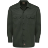 Custom Mens Long Sleeve Work Shirt Olive Green