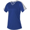 Custom Girls V-Neck Fastpitch Jersey Royal/ White