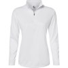 Custom Womens Quarter-Zip Pullover White