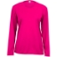 Custom Womens Performance Long Sleeve T-Shirt Hot Pink