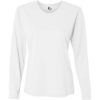 Custom Womens Performance Long Sleeve T-Shirt White