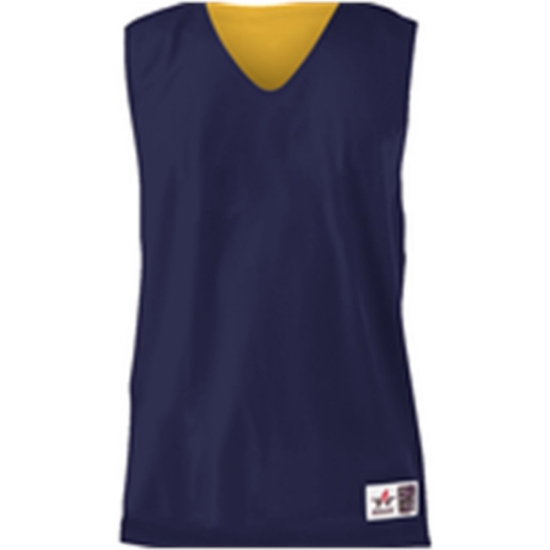 Custom Youth Reversible Mesh Tank Navy/ Gold