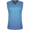 Custom Womens Sleeveless V-Neck T-Shirt Columbia Blue