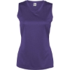 Custom Womens Sleeveless V-Neck T-Shirt Purple