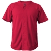 Custom Unisex Crush Full Button Baseball Jersey Red