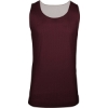 Custom Womens Reversible Mesh Tank Maroon/ White