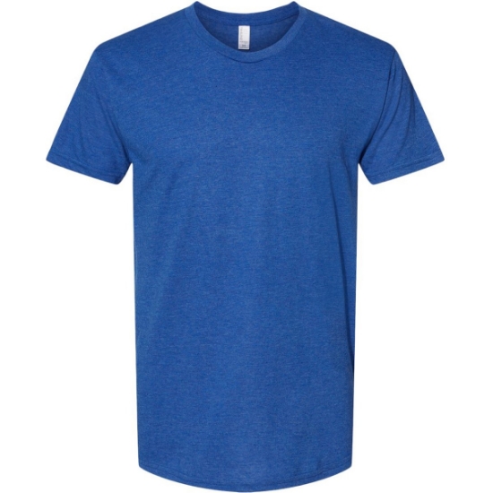 Custom Unisex USA-Made Triblend T-Shirt Tri Royal Blue