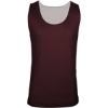 Custom Mens Reversible Mesh Tank Maroon/ White
