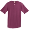 Custom Mens Two-Button Baseball Jersey Maroon