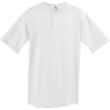 Custom Mens Two-Button Baseball Jersey White