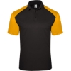Custom Mens Sport Polo Black/ Gold