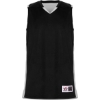 Custom Mens Crossover Reversible Jersey Black/ White