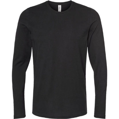 Custom Unisex Premium Cotton Long Sleeve T-Shirt Black