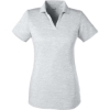 Custom Womens Icon Heather Polo Bright White