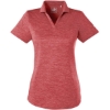 Custom Womens Icon Heather Polo High Risk Red
