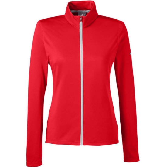 Custom Womens Icon Full-Zip Jacket High Risk Red