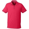 Custom Mens Cloudspun Monarch Polo Teaberry Heather/ Navy Blazer