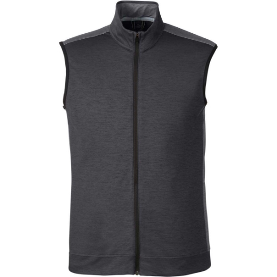 Custom Mens T7 Cloudspun Vest Puma Black Heather/ Quiet Shade