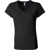 Custom Women’s Jersey V-Neck Tee Black