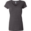 Custom Women’s Jersey V-Neck Tee Dark Grey Heather