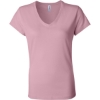 Custom Women’s Jersey V-Neck Tee Pink