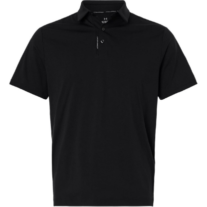 Custom Mens Drive Bonded Polo Black/ Steel