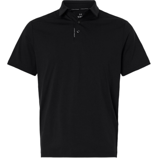 Custom Mens Drive Bonded Polo Black/ Steel