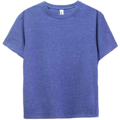 Custom Youth Ultimate CVC T-Shirt Royal Heather