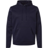 Custom Mens Armour Fleece Pro Hooded Sweatshirt Midnight Navy/ White