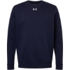 Custom Mens Team Icon Fleece Crew Midnight Navy/ White