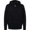 Custom Mens Team Icon Fleece Hooded Sweatshirt Black/ White
