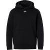 Custom Youth Team Icon Fleece Hooded Sweatshirt Black/ White