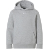 Custom Youth Team Icon Fleece Hooded Sweatshirt Mod Grey Light Heather/ White