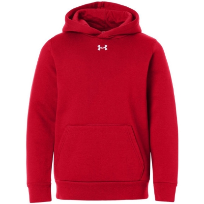 Custom Youth Team Icon Fleece Hooded Sweatshirt Red/ White