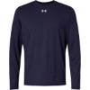 Custom Mens Team Vanish Long Sleeve T-Shirt Midnight Navy/ White