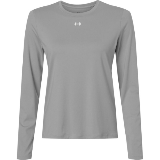 Custom Womens Team Vanish Long Sleeve T-Shirt Mod Grey/ White